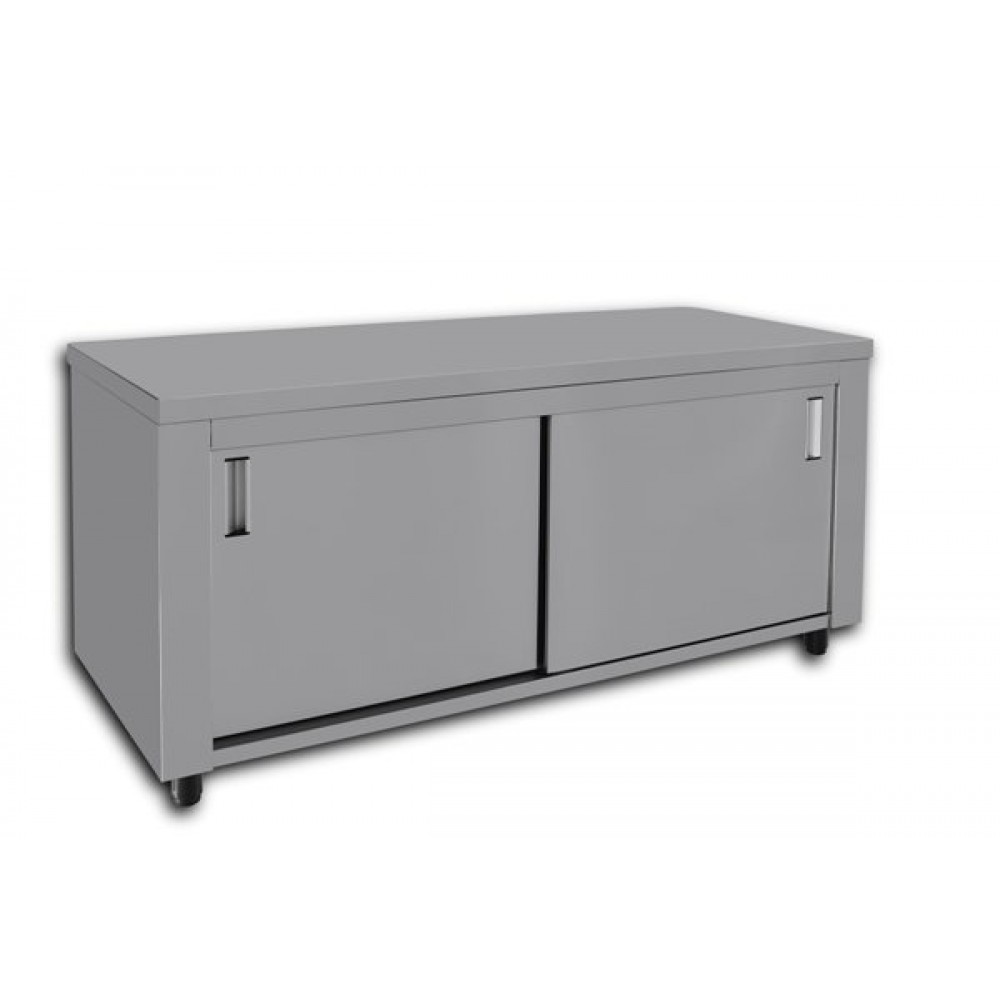 ΕΡΜΑΡΙΟ ΜΕ ΣΥΡΟΜΕΝΕΣ ΠΟΡΤΕΣ 179X70X86 C4 ΙΝΟΧ ΚΑΤΑΣΚΕΥΕΣ