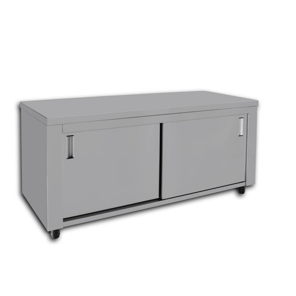 ΕΡΜΑΡΙΟ ΜΕ ΣΥΡΟΜΕΝΕΣ ΠΟΡΤΕΣ 224x70x86 C5 ΙΝΟΧ ΚΑΤΑΣΚΕΥΕΣ