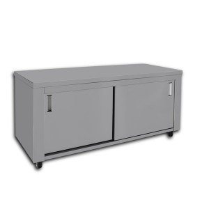 ΕΡΜΑΡΙΟ ΜΕ ΣΥΡΟΜΕΝΕΣ ΠΟΡΤΕΣ 179X70X86 C4 ΙΝΟΧ ΚΑΤΑΣΚΕΥΕΣ