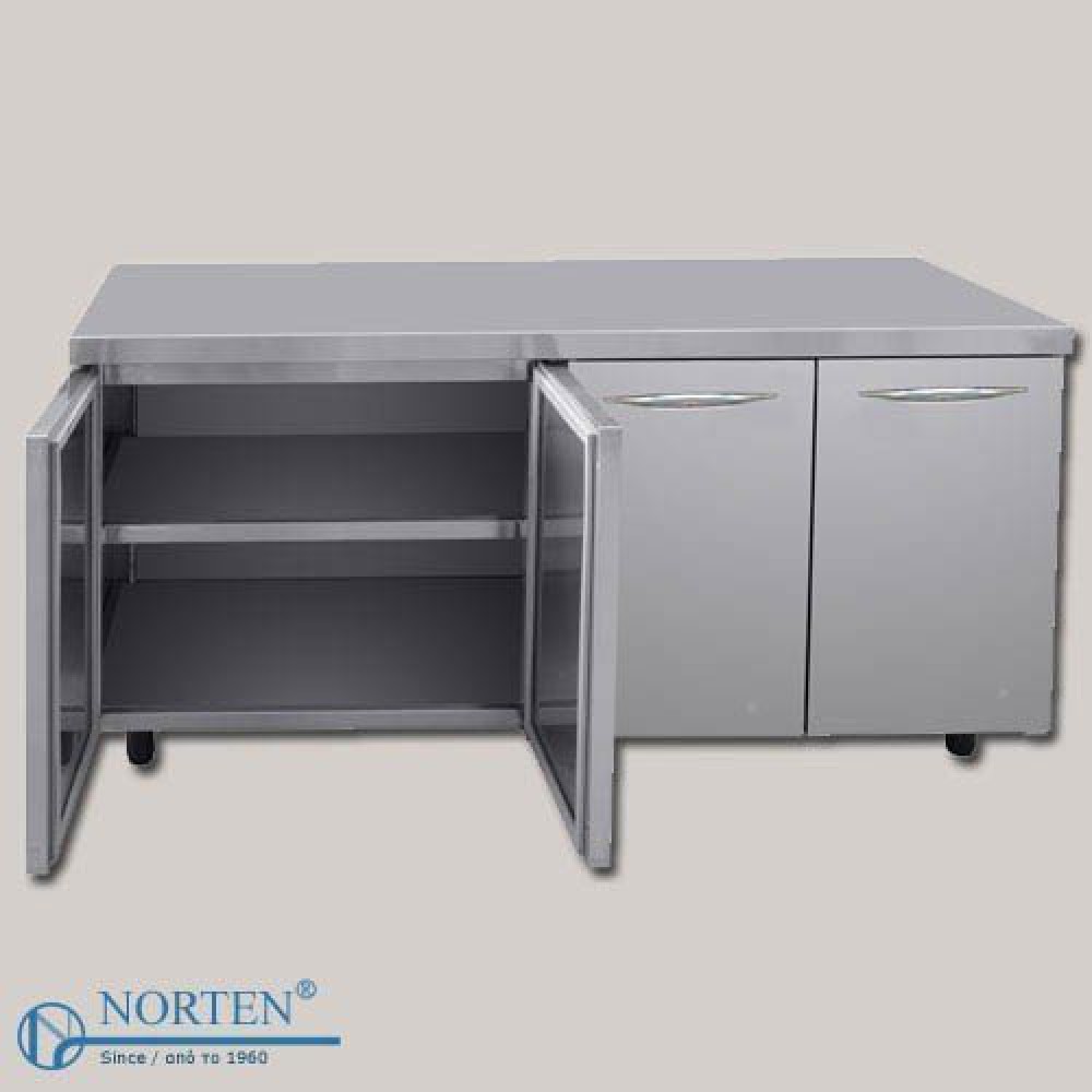 ΕΡΜΑΡΙΟ ΜΕ ΑΝΟΙΓΟΜΕΝΕΣ ΠΟΡΤΕΣ 179X70X86 C9 ΙΝΟΧ ΚΑΤΑΣΚΕΥΕΣ